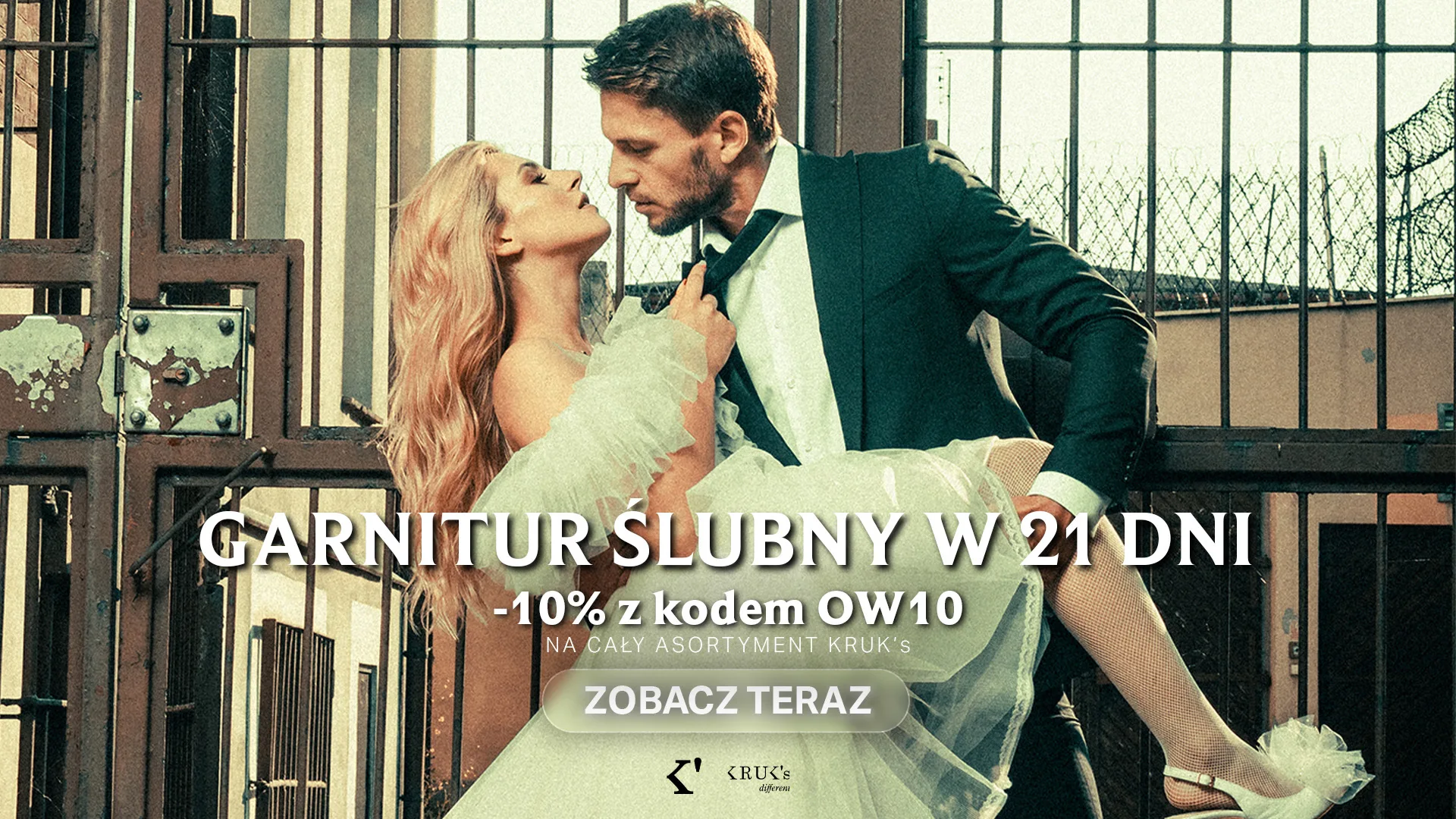 KRUK's different — garnitur ślubny w 21 dni, -10% z kodem OW10